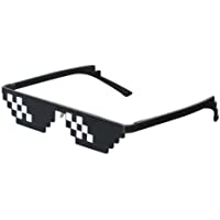 Los mejores  - Lorigun Gafas de Sol Thug Life Gafas Pixeladas de Mosaico Gafas de Fiesta Sombras MLG (12 píxeles)